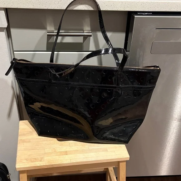 Kate Spade Shiny Black Tote Bag - Picture 4 of 8